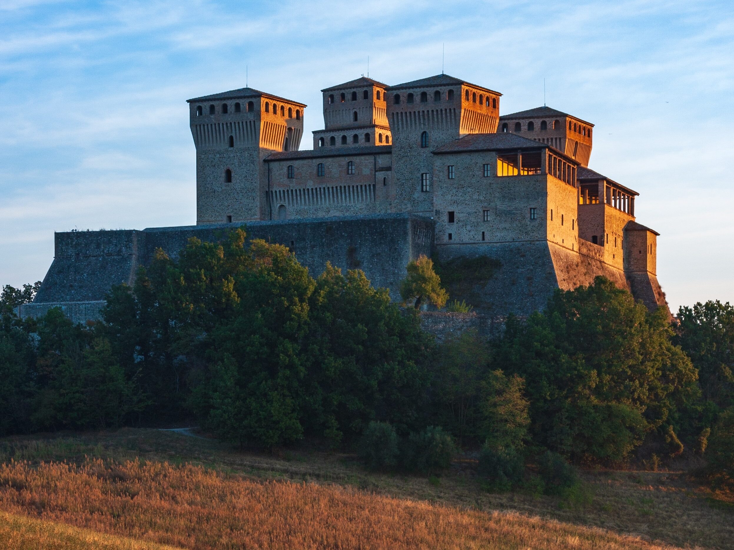 Caste in Torrechiara, in the province of Parma